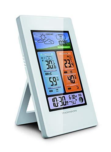 Thomson Weerstation kleurendisplay met draadloze buitensensor.