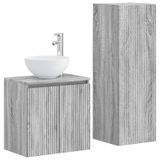Ensemble de meubles de salle de bain 2 pièces Gris Sonoma 33 x 34,5 x 100 cm