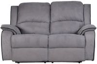 Vente-unique Canapé 2 places relax microfibre HERNANI - gris