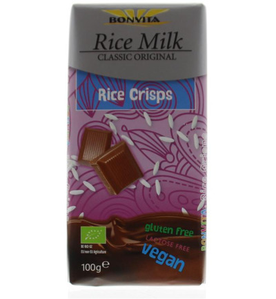 BonVita Rijstmelk chocolade rice crispy (100G