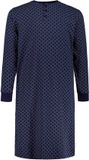 JP 1880 - Heren - nachthemd uni lange mouwen t/m mt. 8XL - Donkermarine - Maat 6XL