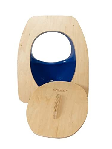 Separett Scheidingstoilet wc bril Privy met houten zitting, blauw