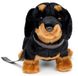 Uni-Toys - teckel, staand (met riem) - 28 cm (lengte) - pluche hond, huisdier - pluche dier, knuffeldier