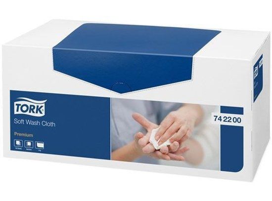 Tork Advanced waslap zacht wit 1 laags 32 x 30 cm OO ds Ãƒ Â 1080 stuks 8 x 135 742200