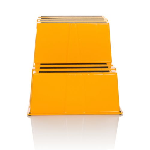 HJH OFFICE TIO-E2 | vouwladder - 2 tredes - Opstapkrukje Geel