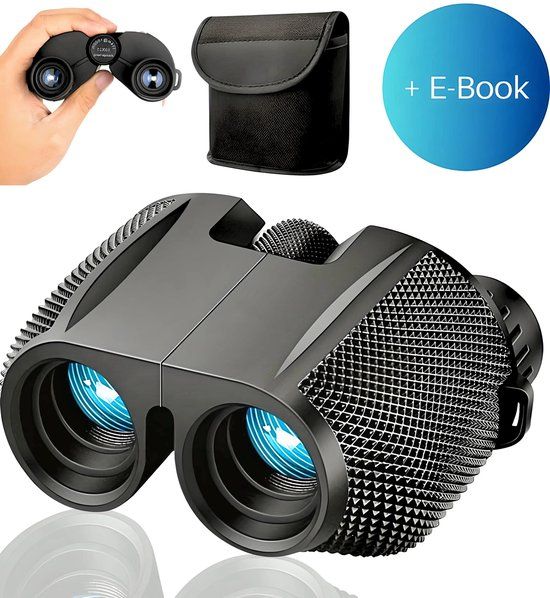 Zoomble 10x25 Compact Verrekijker - Vogelaars, Outdoor, Hiking - Incl. Draagtasje & Nekkoord
