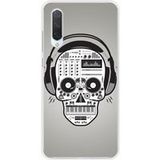 Xiaomi Bedrukt siliconen hoesje compatibel met Xiaomi Mi 9 Lite Skull music