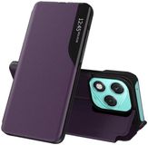 Techsuit Hoesje geschikt voor HONOR 400 Lite - eFold Book Case - Paars