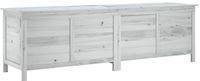 vidaXL Tuinbox - 198,5x50x56,5 cm - Massief Vurenhout - Wit
