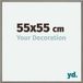 yd. Cadre photo 55x55 cm Aluminium Mercury Structure New York