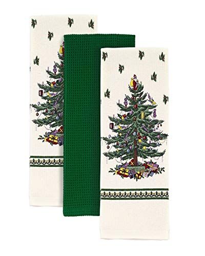 Avanti Linens Spode Christmas Tree Keukenhanddoeken - 3 stuks