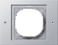 Gira TX44 Afdekraam Schakelmateriaal - Aluminium - 021165