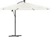 vidaXL Parasol en acier, blanc, 290x290x238 cm