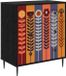 vidaXL Ladekast ESSEN Zonnebloemprint 66 x 36,5 x 76 cm Bewerkt hout