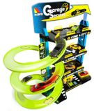 Garage pour enfants - 4 étages - Avec rampes et accessoires