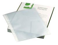 Q-Connect Geperforeerde zak A4 50micro, oranje schil (Pack van 100)