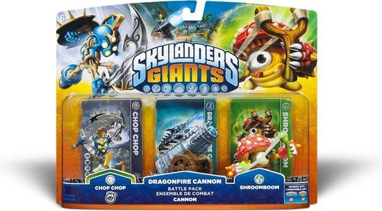 Skylanders Giants Battle Pack Chop Chop, Shroomboom, Dragonfire Kanon - Wii, PS3, Xbox 360, 3DS, Wii U