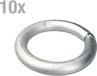 Alberts 866297 Bevestigingsring | verzinkt blauw | Ø65 mm / Ø45 mm | Set van 10