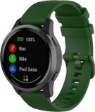 By Qubix - Geschikt voor Garmin Vivomove 3 / HR / Luxe / Sport / Style / Trend - Smartwatch bandje 20mm - Groen