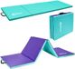 Omnideal Tapis de gymnastique pliable 180x60 pour la maison - Épaisseur 3cm - Tapis de gymnastique souple - Tapis de sol pliable - Vert
