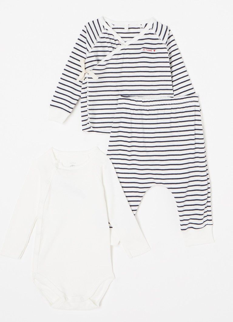 Petit Bateau Ensemble babypak 3-delig