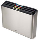 Joseph Joseph Folio Steel Snijplank Set - 4-delig - Roestvrij Staal