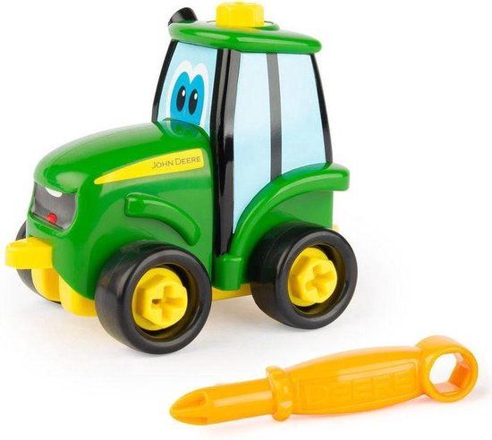 TOMY Bouw Een Buddy Johnny Tractor - John Deere - Groen/Geel