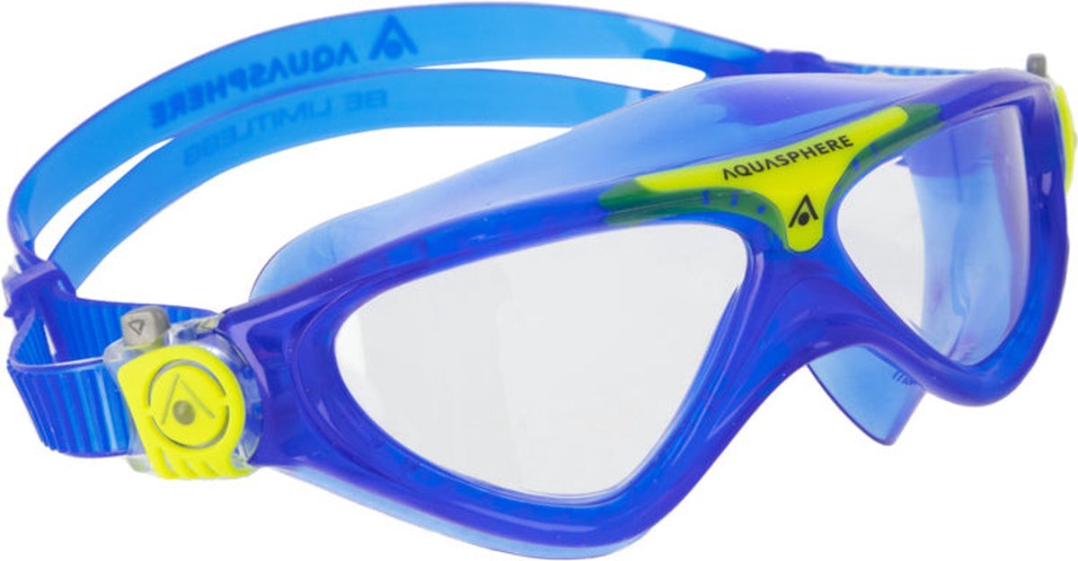 Aquasphere Aquasphere Vista Junior - Zwembril - Kinderen - Clear Lens - Blauw/Geel