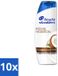Head & Shoulders 10 x Anti-roos shampoo hydratation intense avec huile de coco - 285 ml