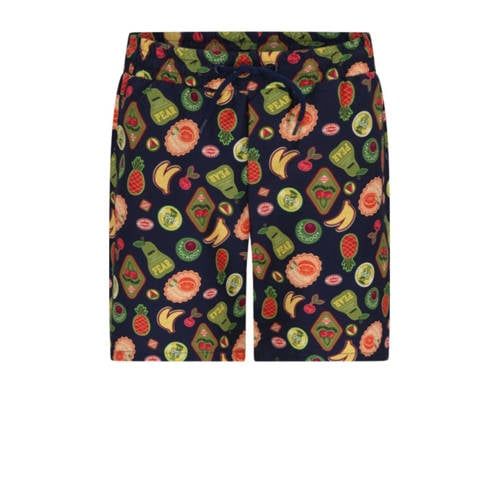 Just Beach zwemshort Poolday donkerblauw/groen