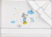 Interbaby Disney Beddengoed Mickey Mouse 70 X 140 Cm Katoen Wit/grijs