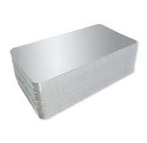 Bolsemack Broodmatten 17 x 23,5 cm (25 stuks) | platte metalen doos voor vacuümverpakking | stijve zilveren plaat 590 g zonder randen | gemaakt in Europa