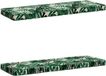 vidaXL Canapé 2 pièces VUGHT 100% Polyester Motif Feuille