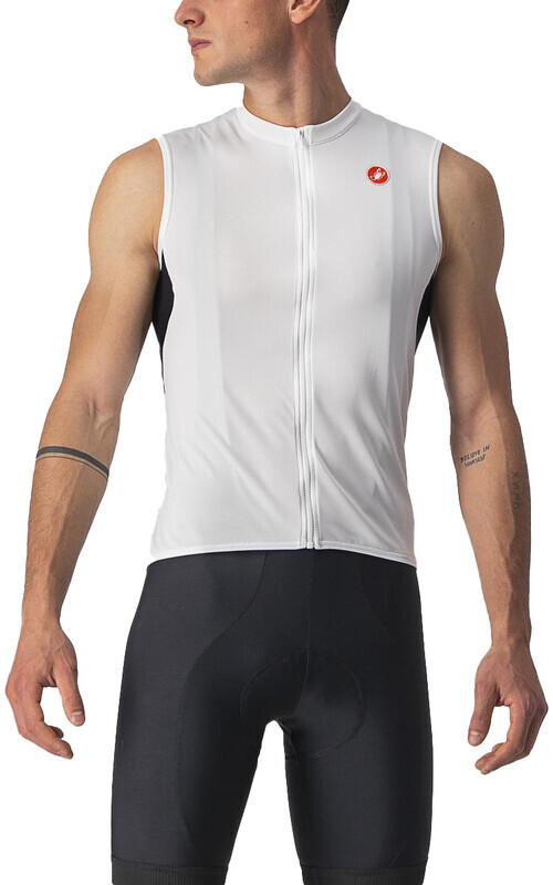 Castelli Entrata VI Sleeveless Jersey Men, wit/zwart