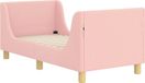 vidaXL Lit pour enfant avec tête de lit, rose, 70 x 140 cm, bouclé
