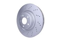 HELLA 8DD 355 122-891 Remschijf - 55776PRO_HC - High carbon - Gecoat