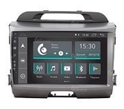 Specifieke Kia Sportage Specifieke Autoradio met Camera, GPS, Infinity Versterker, Android, Bluetooth, WiFi, USB, DAB+, 9" Touchscreen, 4 Core, Carplay, AndroidAuto