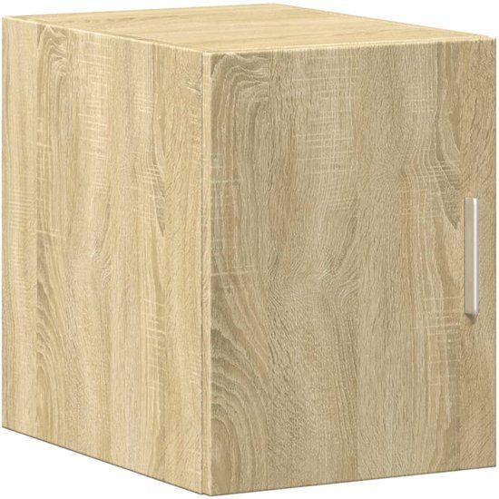 vidaXL Wandkast 30x42,5x40 cm bewerkt hout sonoma eikenkleurig