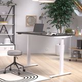 Germania Zit-stabureau Hermoso | 140 x 80 x 120 cm | Elektrisch verstelbaar | Zwart-witdesign
