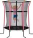 HOMCOM Trampoline enfant - Acier - 122 x 111 x 190 cm - Rose