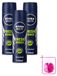 NIVEA MEN Déodorant Spray Fresh Power - 150 ml - Lot économique - 3 pièces