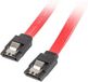 Lanberg SATA-III Kabel - 0,5m - Rood