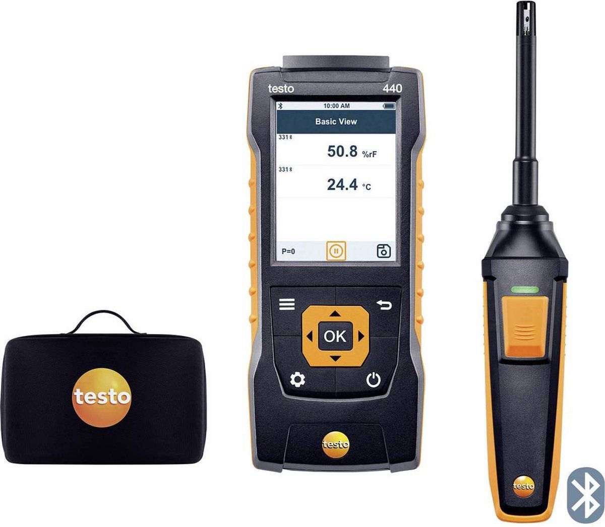 TESTO 440 Set RH Luchtvochtigheidsmeter (hygrometer) 0 % Hrel 100 % Hrel