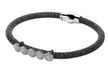 Orphelia Bangle Black With White Zirc Za-6096