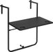 OEM Balkontafel - Opklapbaar - Lichtgewicht - 56 x 57 x 74-84,5 cm - Zwart