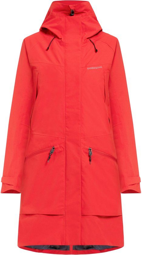 Didriksons Damesparka Ilma Rood Polyester Herfst/Winter 2024
