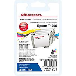 Office Depot Compatibel Epson T1295 Inktcartridge - Zwart, cyaan, magenta, geel - 4 Stuks