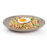 Plasticforte Rond bord/camping bord - D20 cm - taupe - kunststof - onbreekbaar - servies