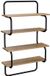 vidaXL 4-laags Wandplank Artisanaal eiken 40 x 24,5 x 104 cm