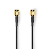 Nedis CSGB02000BK10 coax-kabel 1 m SMA Zwart